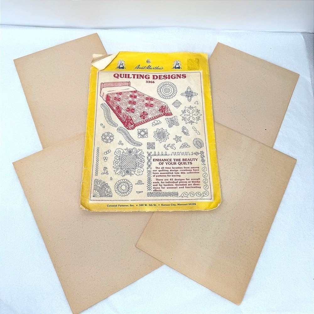 Aunt Marthas Quilting Designs 3366 Vintage Tracing Patterns 45 Designs Sewing